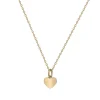 Collier Femme Coeur PLAQUE OR Jaune