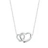 Collier Femme Coeurs ARGENT 925/1000 et Oxydes