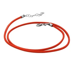 Collier Femme Cordon Huilé UNA STORIA Orange