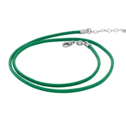 Collier Femme Cordon Huilé UNA STORIA Vert