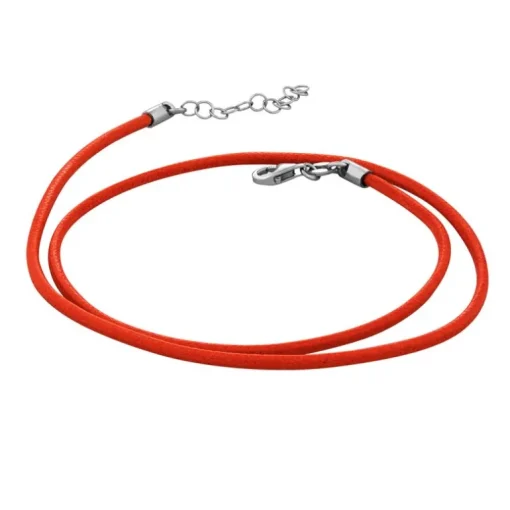 Collier Femme Cordon Huilé UNA STORIA Orange