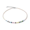 Collier Femme CŒUR DE LION MINI CUBES MULTICOLORE PASTEL Acier Inoxydable