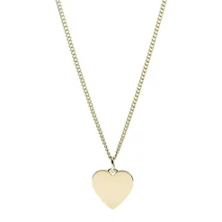 Collier Femme Cœur Fossil Drew acier doré JF03080710
