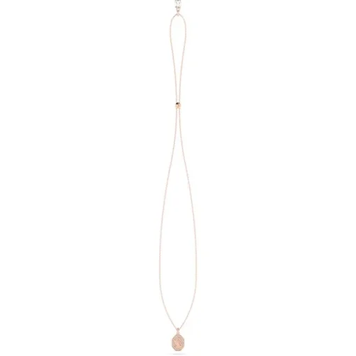 Collier femme Cygne swarovski Sparkling Signum doré rose et cristaux