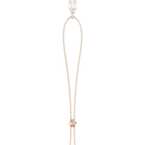 Collier femme Cygne swarovski Sparkling Signum doré rose et cristaux