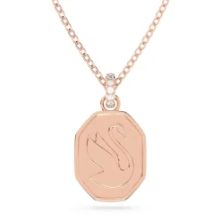 Collier femme Cygne swarovski Sparkling Signum doré rose et cristaux