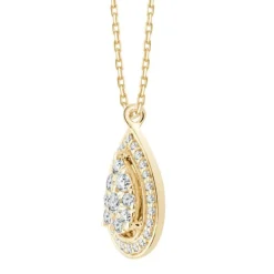 Collier Femme DAYA GOUTTE OR 750/1000 Jaune et Diamants CN28965DRH