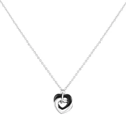 Collier Femme EDORA Acier et Céramique Noire