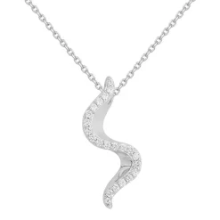 Collier Femme EDORA ARGENT 925/1000 Vague et Oxydes 70700921