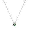 Collier Femme EDORA ARGENT 925/1000 et spinelle verte