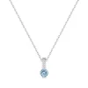Collier Femme EDORA ARGENT 925/1000 et spinelle bleue