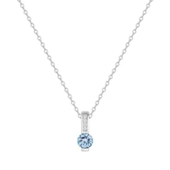 Collier Femme EDORA ARGENT 925/1000 et spinelle bleue