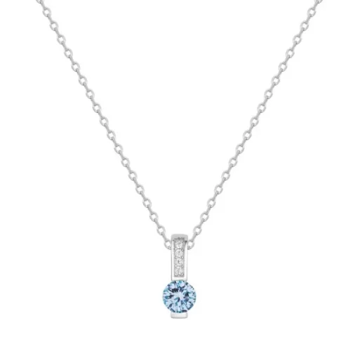 Collier Femme EDORA ARGENT 925/1000 et spinelle bleue