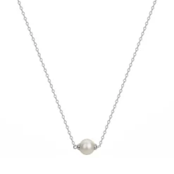 Collier Femme EDORA ARGENT 925/1000 et perle d'eau douce