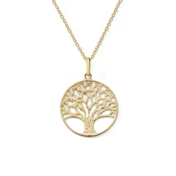 Collier Femme EDORA COLLECTION ESSENTIAL ARBRE DE VIE Or Jaune 375/1000