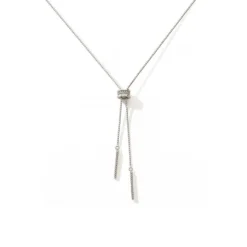 Collier Femme EDORA COLLECTION ESSENTIAL BARRETTE Argent 925/1000 Oxydes de Zirconium