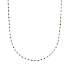 Collier Femme EDORA COLLECTION HARMONY Plaqué Or et Email Noir