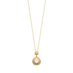 Collier Femme EDORA COLLECTION HARMONY Plaqué Or Nacre