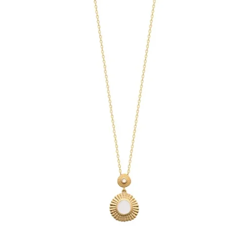 Collier Femme EDORA COLLECTION HARMONY Plaqué Or Nacre