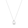 Collier Femme EDORA OR 375/1000 Blanc Diamant