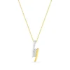Collier Femme EDORA OR 375/1000 Bicolore Diamant
