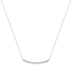 Collier Femme EDORA OR 375/1000 Blanc Oxyde de Zirconium