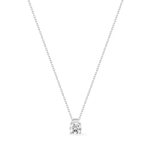 Collier Femme EDORA OR 375/1000 Blanc Oxyde de Zirconium