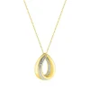 Collier Femme EDORA OR 375/1000 Bicolore Diamant