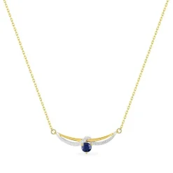 Collier Femme EDORA OR 375/1000 Bicolore Saphir