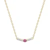 Collier Femme EDORA PLAQUE OR et Oxydes EDO66700072