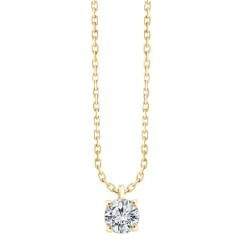 Collier Femme EÏKO OR 750/1000 Jaune et Diamant de Synthèse LCN30721D