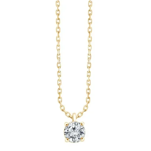 Collier Femme EÏKO OR 750/1000 Jaune et Diamant de Synthèse LCN30721D