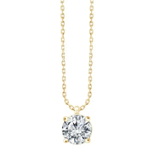 Collier Femme EÏKO OR 750/1000 Jaune et Diamant de Synthèse LCN30725D