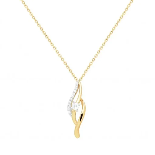 Collier femme Empierré EDORA PLAQUE OR et oxydes