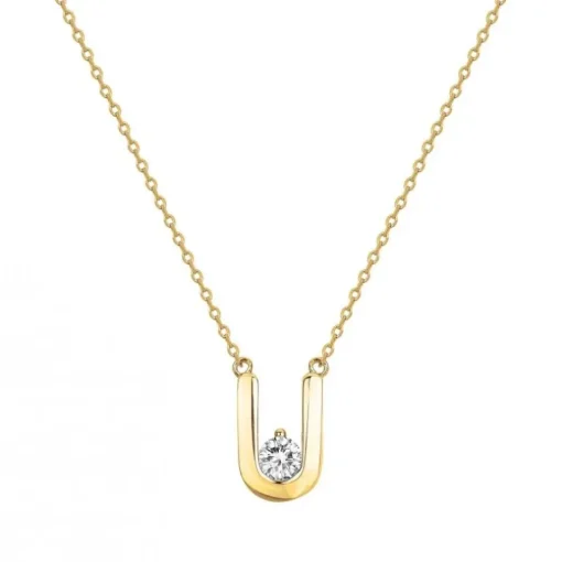 Collier femme empierré EDORA PLAQUE OR et oxydes