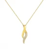 Collier femme empierré EDORA PLAQUE OR et oxydes