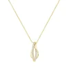 Collier femme entrelacé EDORA PLAQUE OR et oxydes