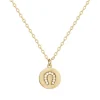 Collier femme fer à cheval EDORA PLAQUE OR et oxydes
