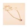 Collier Femme Flowers for Zoé Courmayeur Doré et Amethyste COURMAYEUR505TU
