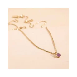 Collier Femme Flowers for Zoé Courmayeur Doré et Amethyste COURMAYEUR505TU
