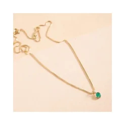 Collier Femme Flowers for Zoé Courmayeur Doré et Vert COURMAYEUR503TU