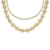 Collier Femme FOSSIL Acier Doré et perles All Stacked Up JA7248710