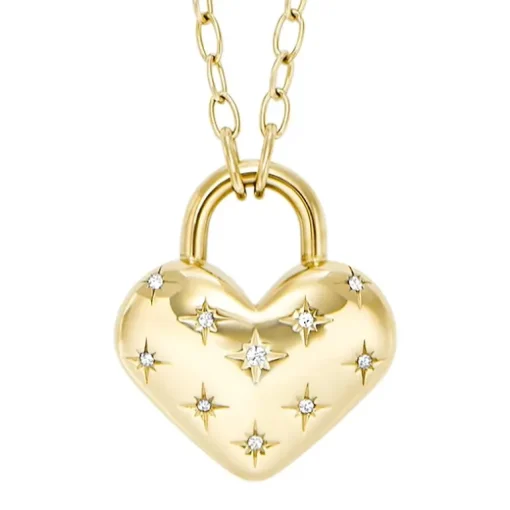 Collier Femme FOSSIL Cœurs Sadie All My Love Acier Doré JF04829710