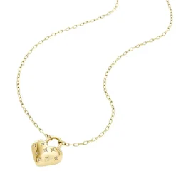 Collier Femme FOSSIL Cœurs Sadie All My Love Acier Doré JF04829710