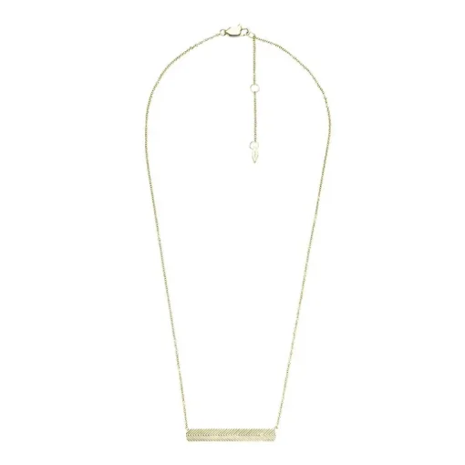Collier Femme Fossil Harlow Linear Texture Acier Doré JF04533710