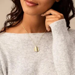 Collier Femme Fossil Harlow Linear Texture Acier Doré JF04534710