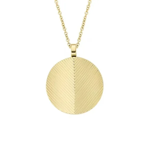 Collier Femme Fossil Harlow Linear Texture Acier Doré JF04534710