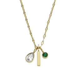 Collier Femme FOSSIL SADIE SEASONAL SPARKLE Acier Doré