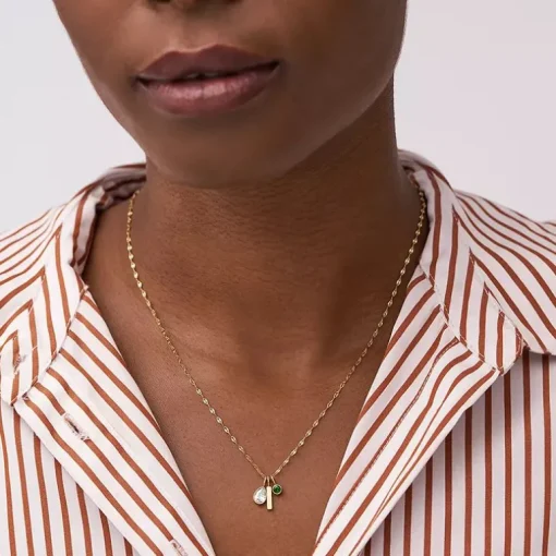 Collier Femme FOSSIL SADIE SEASONAL SPARKLE Acier Doré