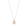 collier femme FOSSIL Sutton Halo acier doré rose et oxydes